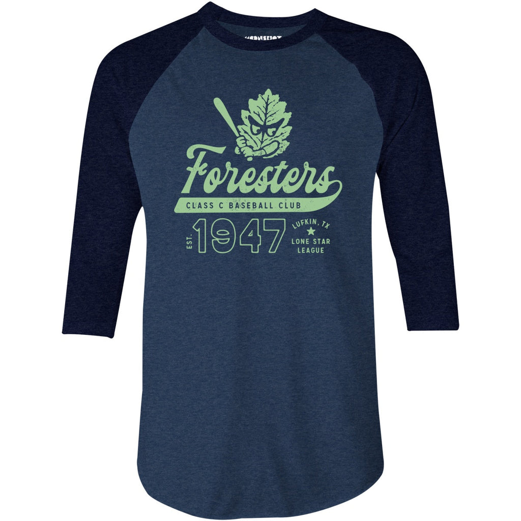 Lufkin Foresters - Texas - Vintage Defunct Baseball Teams - 3/4 Sleeve Raglan