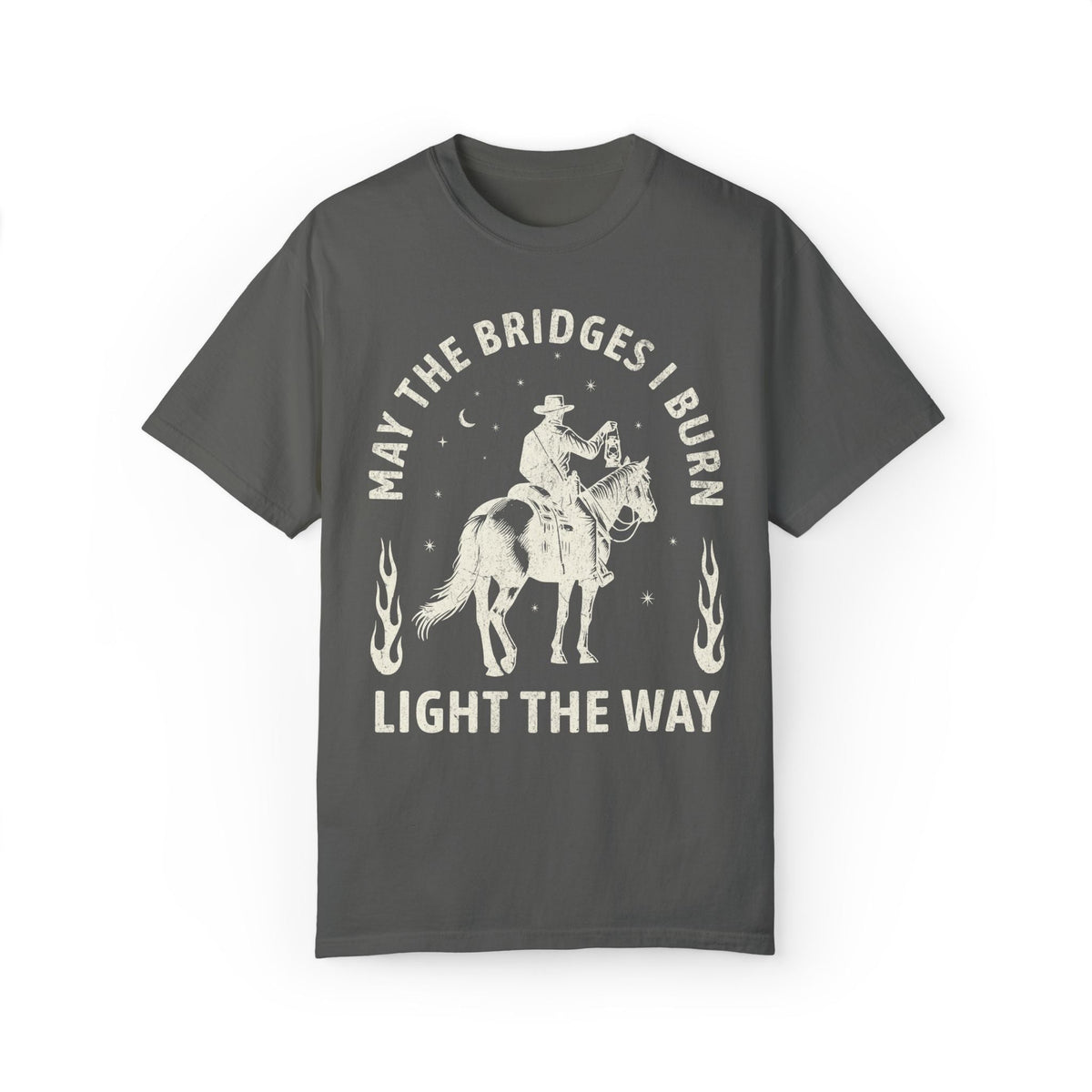 May The Bridges I Burn Light The Way Vintage Western Shirt