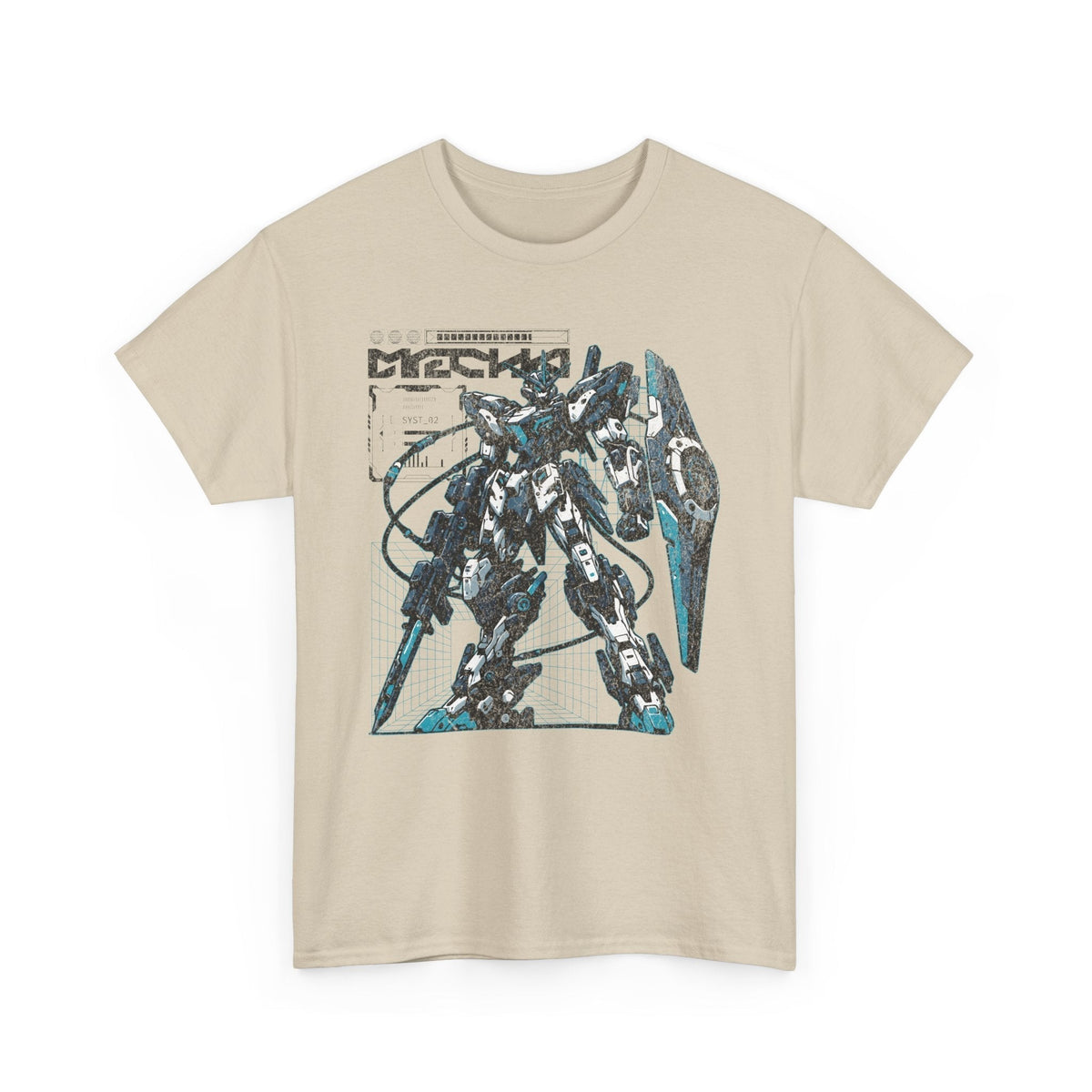 Mecha Vintage Anime Graphic Tee.
