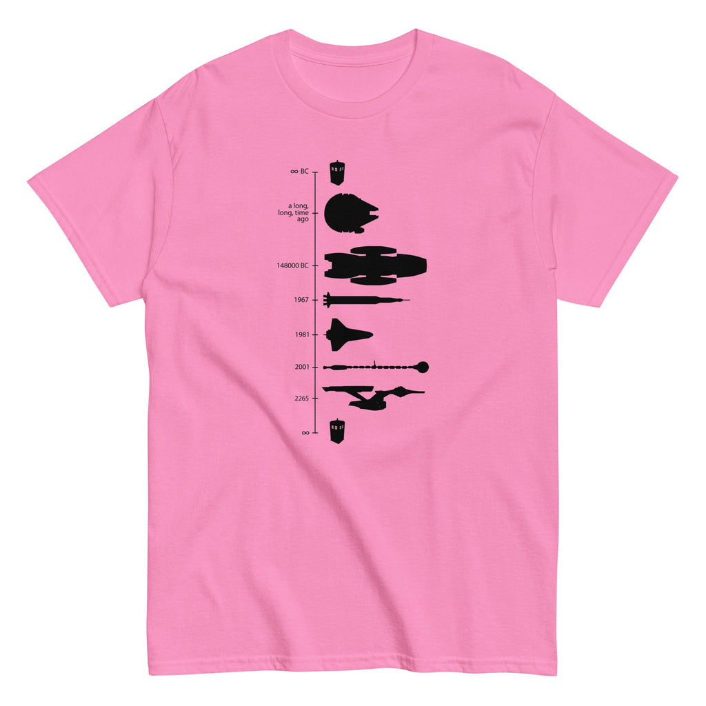 Space Ship Timeline Men's Classic Tee