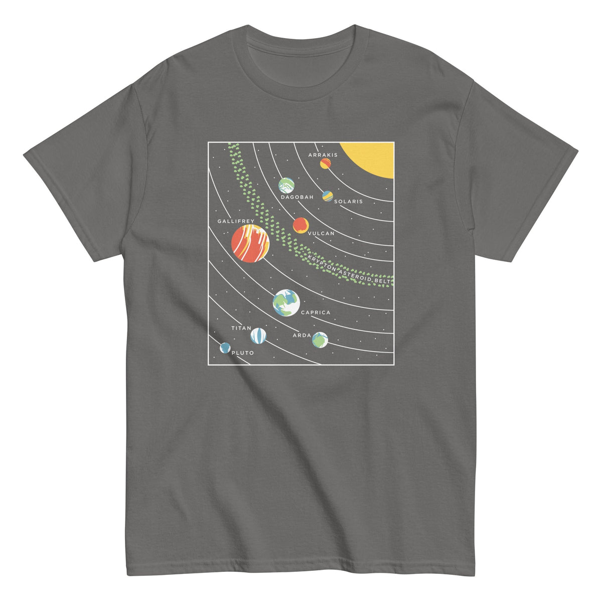 9 Planets Men's Classic Tee