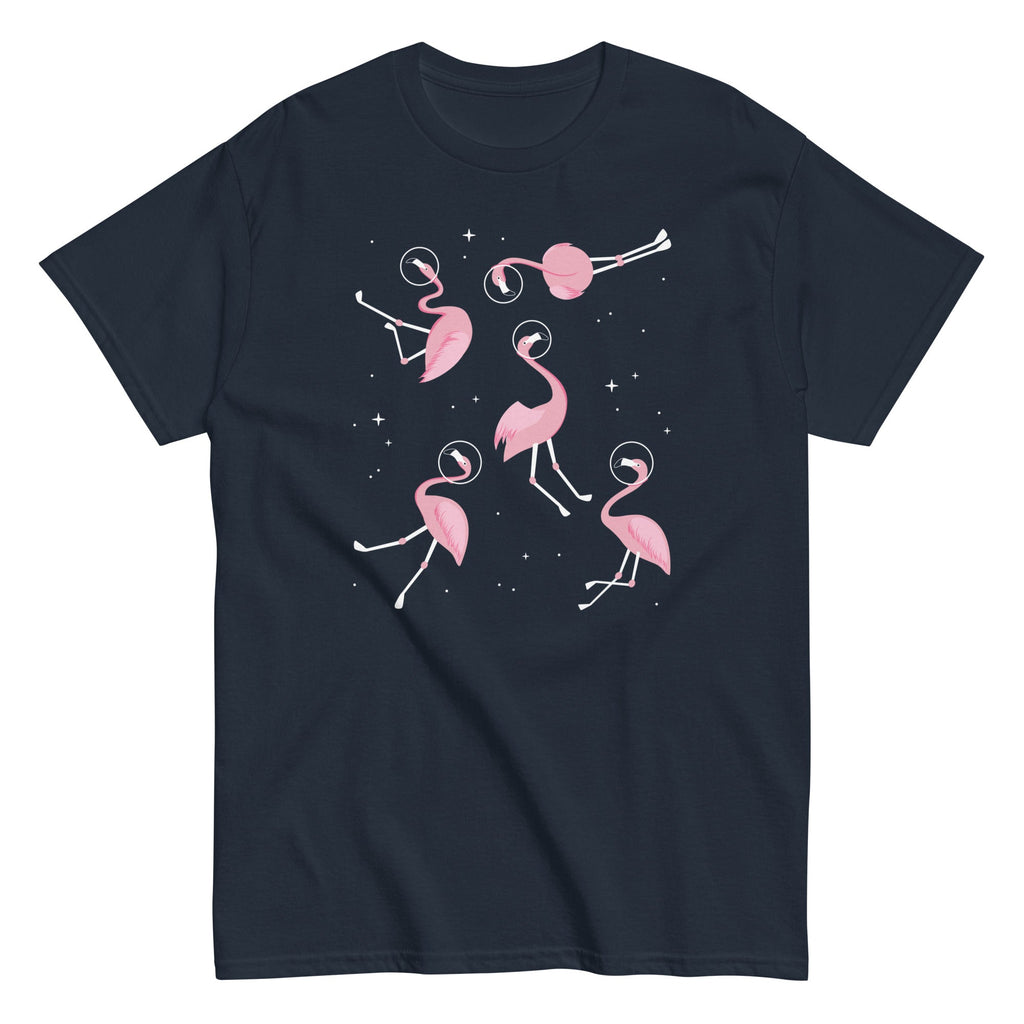 Flamingos In Space Men's Classic Tee