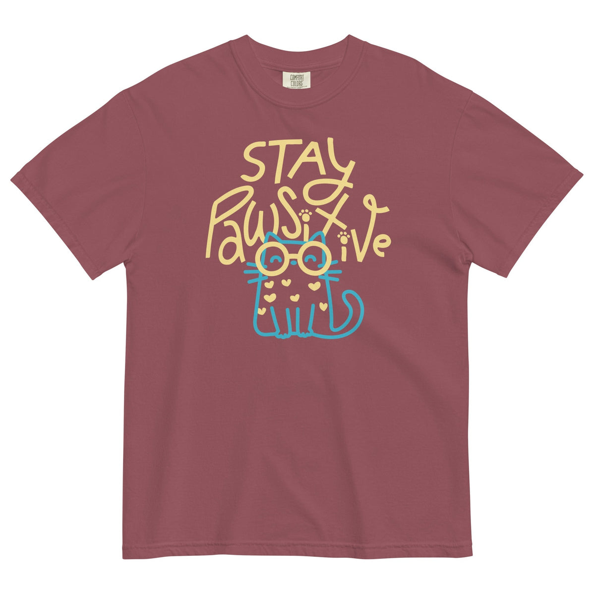Stay Pawsitive Men's Relaxed Fit Tee