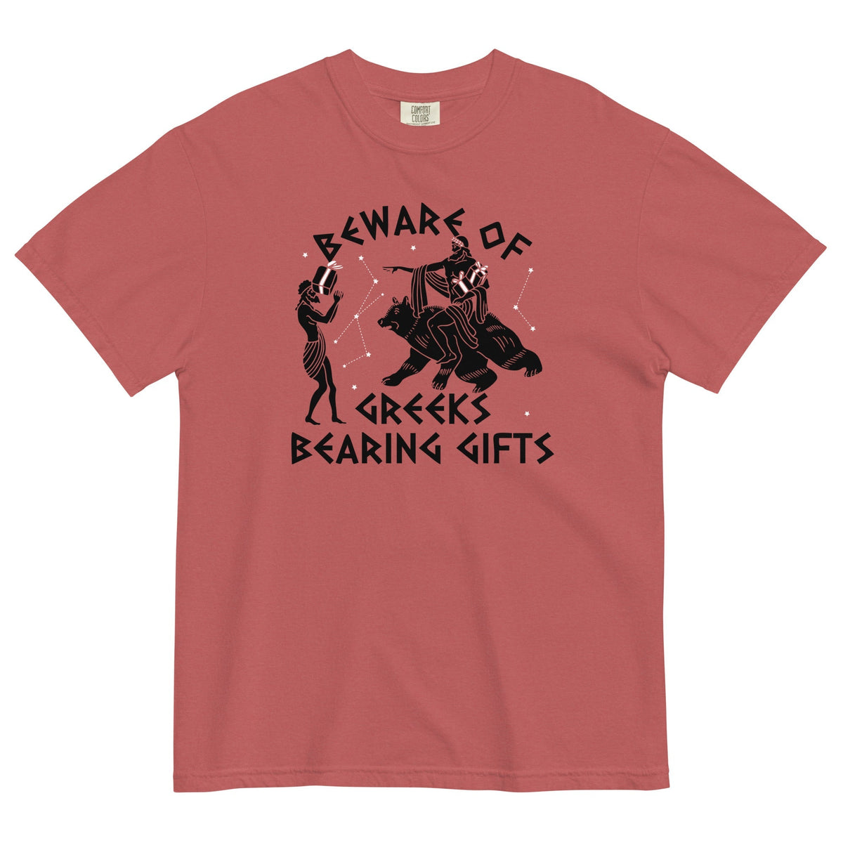 Beware Of Greeks Bearing Gifts Men's Relaxed Fit Tee
