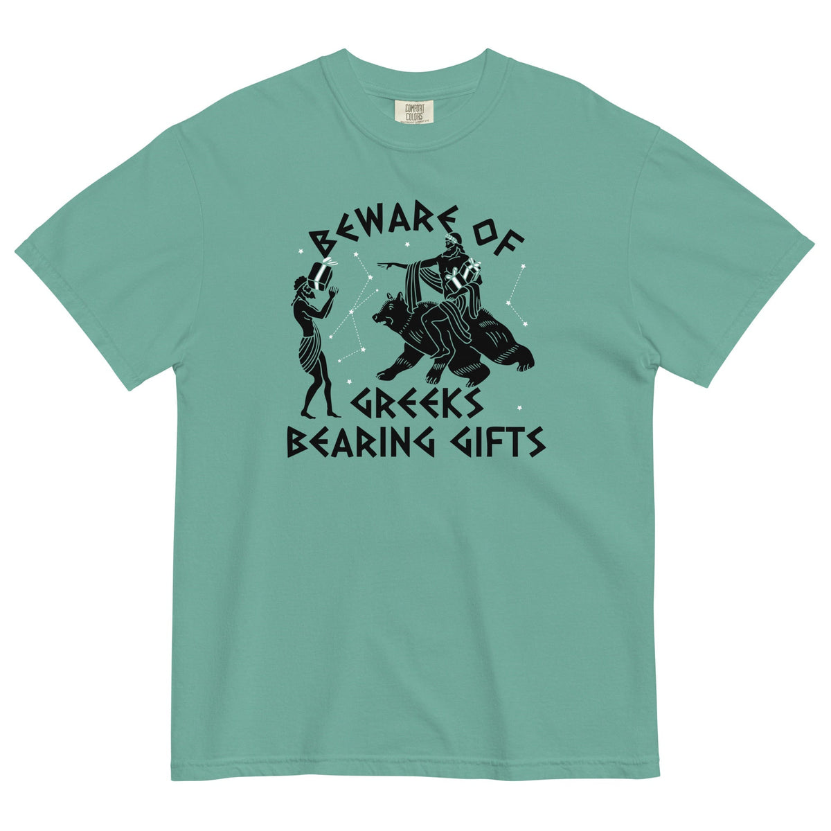 Beware Of Greeks Bearing Gifts Men's Relaxed Fit Tee
