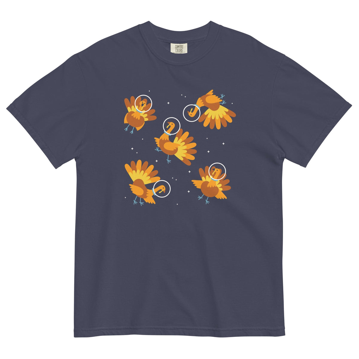 Turkeys In Space Men's Relaxed Fit Tee