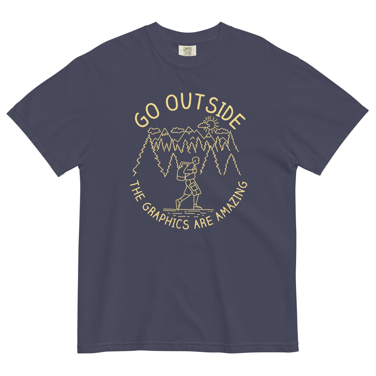 Go Outside The Graphics Are Amazing Men's Relaxed Fit Tee