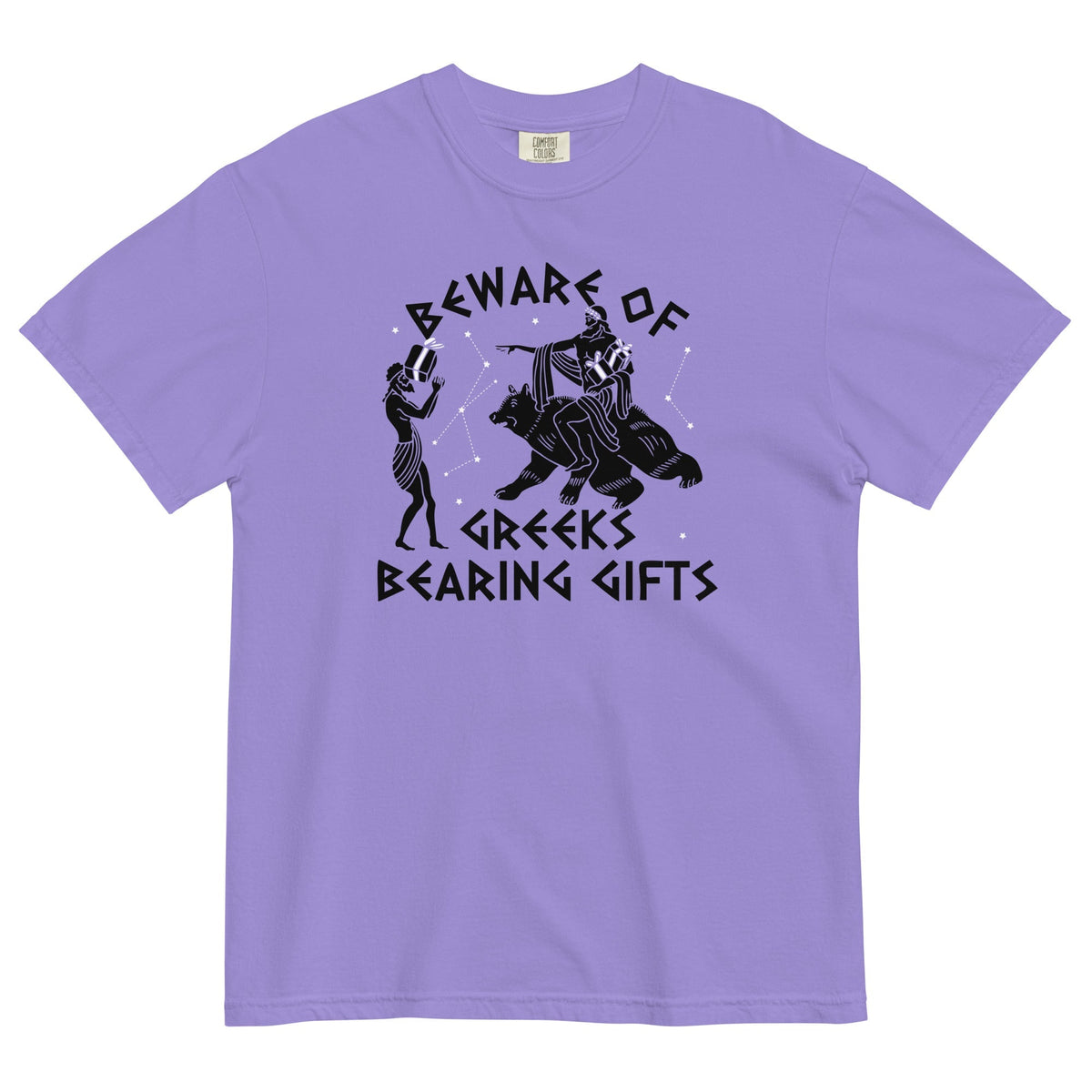 Beware Of Greeks Bearing Gifts Men's Relaxed Fit Tee