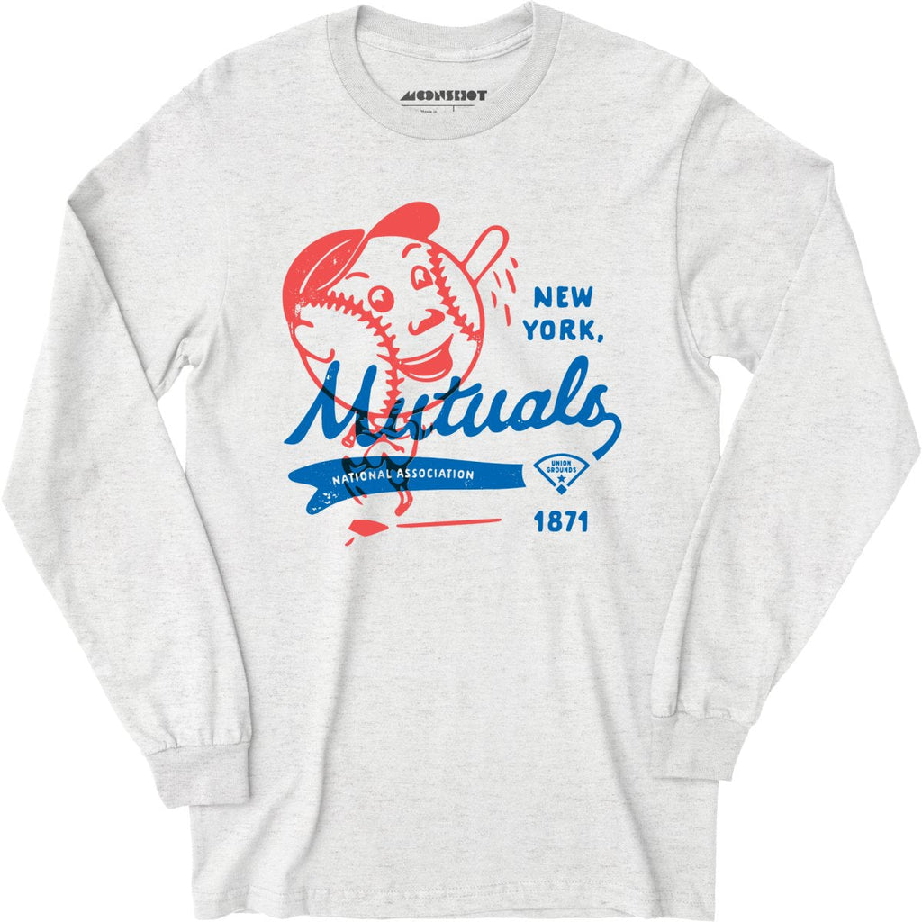 New York Mutuals - Vintage Defunct Baseball Teams - Long Sleeve