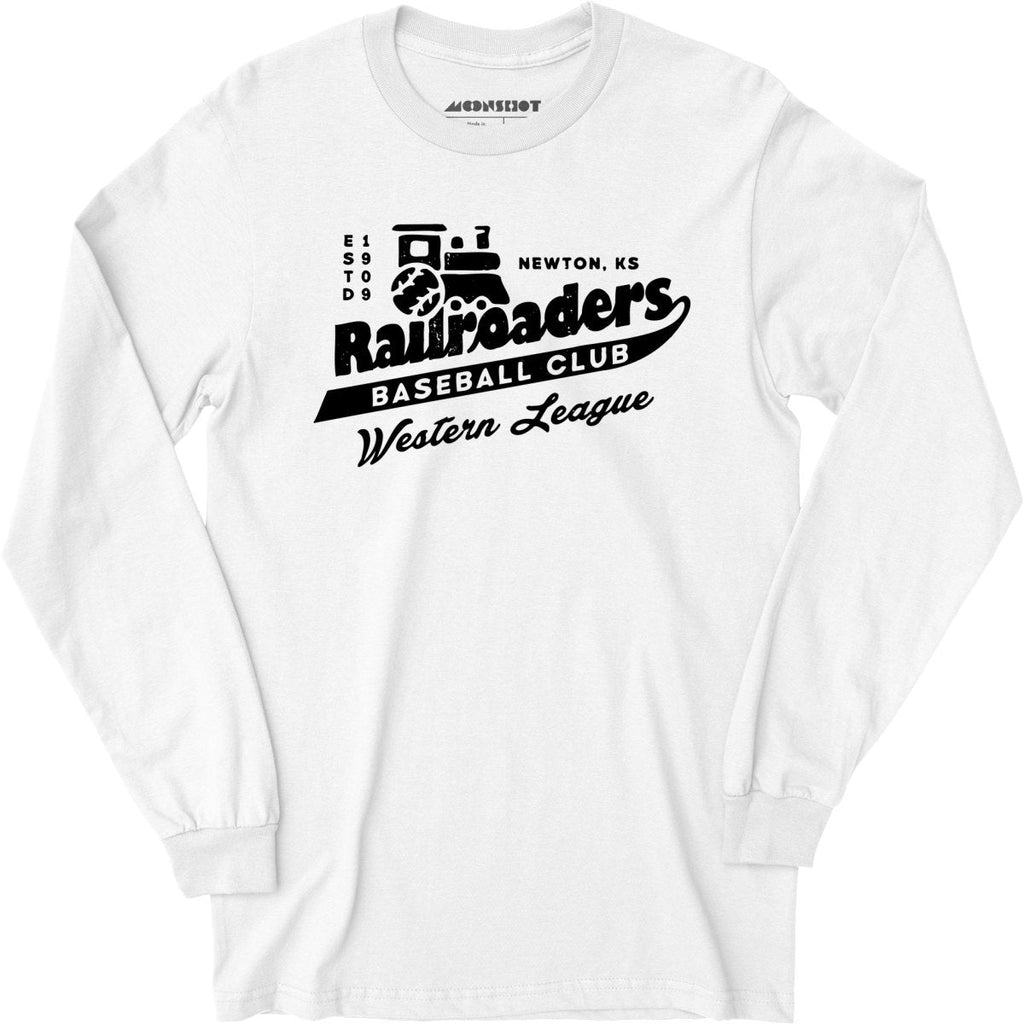 Newton Railroaders - Kansas - Vintage Defunct Baseball Teams - Long Sleeve