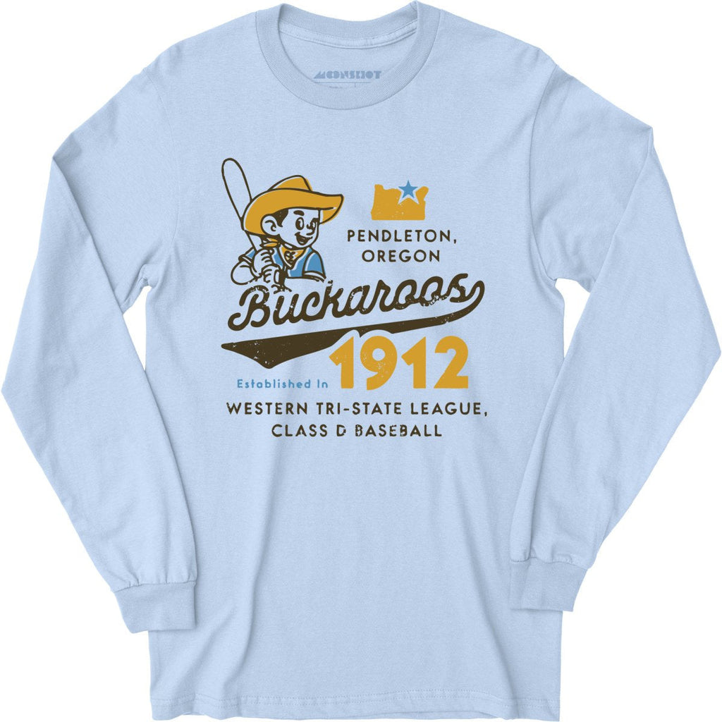 Pendleton Buckaroos - Oregon - Vintage Defunct Baseball Teams - Long Sleeve