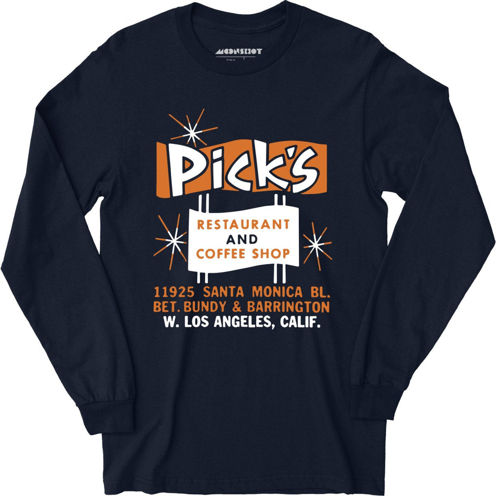 Pick's - Los Angeles, CA - Vintage Restaurant - Long Sleeve