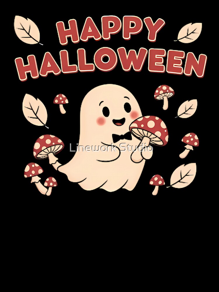 Cute Halloween Ghost by Linework Studio