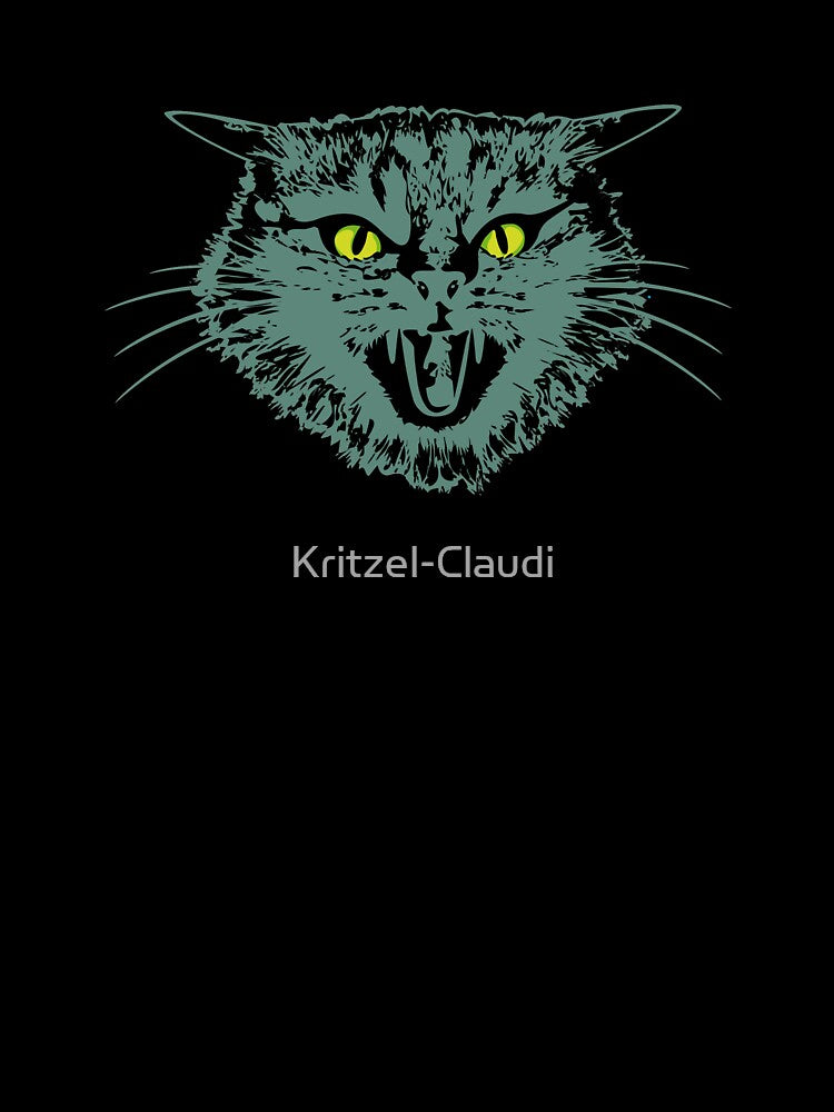 Halloween Cat Green by Kritzel-Claudi