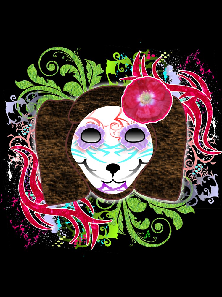 Dog Sugar Skull by LizzArtistry