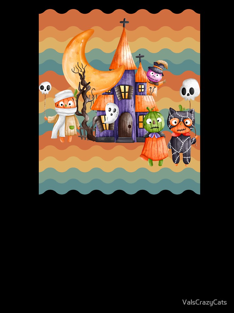 Haunted mansion with monsters by ValsCrazyCats