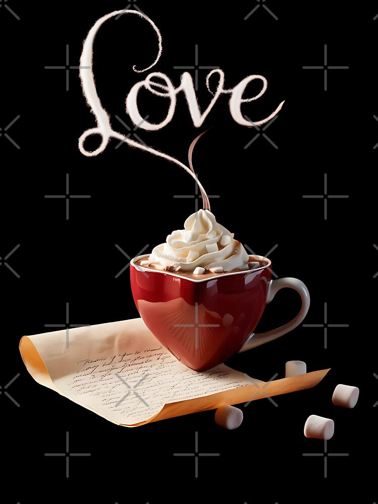 Cocoa Love Letter – Romantic Hot Chocolate Design by UniversalFlair