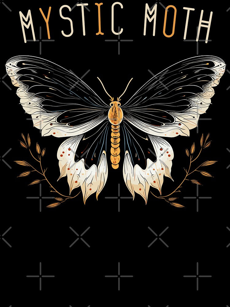 Moth With Raven Feather Wings Mystic Moth Gothic Styled by CosyTeal