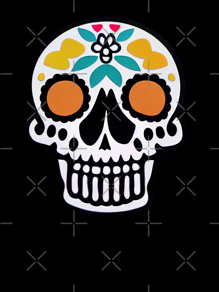 Dia de los Muertos Skull Artwork 01 by KaladynDesigns