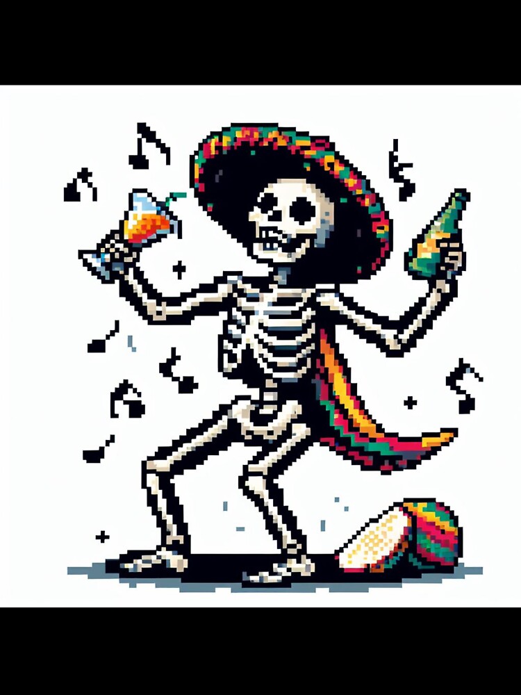 dancing skeleton by Univox