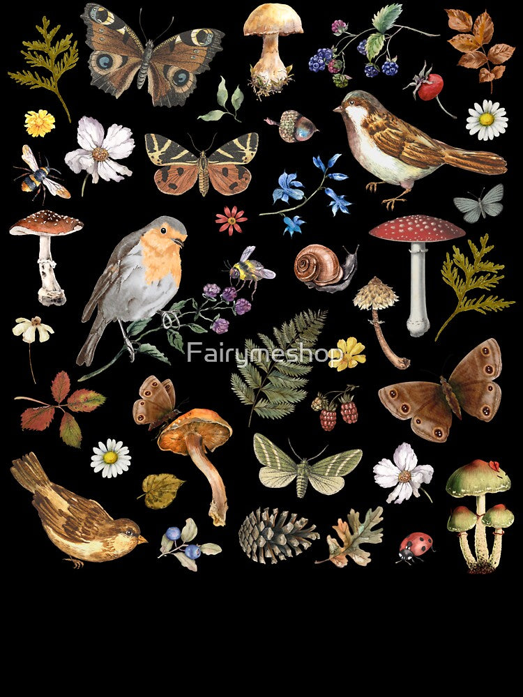 Vintage Butterflies and Birds by Fairymeshop
