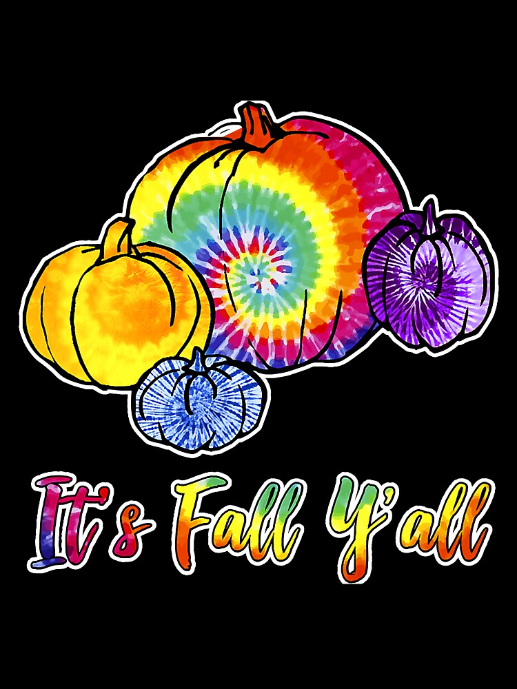 Its Fall Yall Watercolor Pumpkin by YesterDayCheck