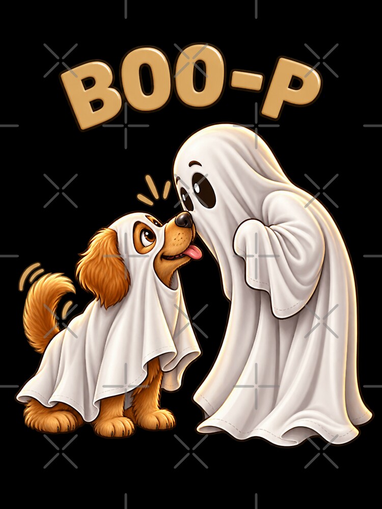 Spooky Season BOO-P Dog Lover Illustration Animal Lover Animal Gift - Cool Halloween Animal Graphic Camel T-Shirt by Camel & Quirk
