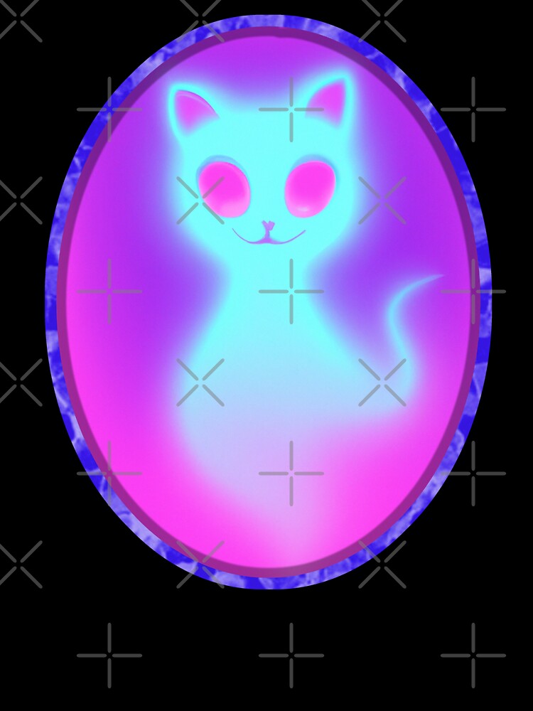 Pastel goth ghost kitty by AllLeftSides42