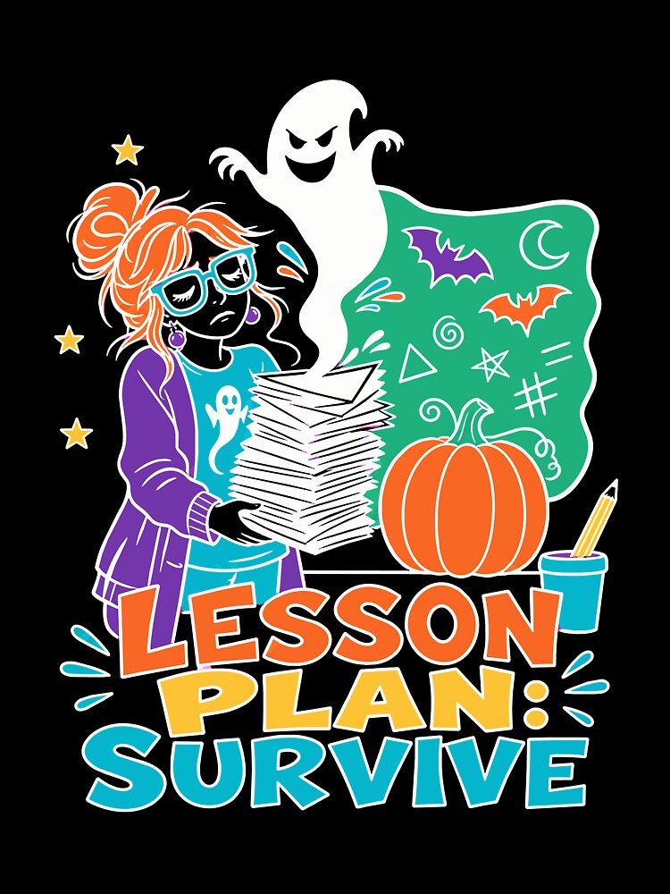 Halloween Teacher Humor | Lesson Plan Survive Ghost Classroom by Uglyandcute