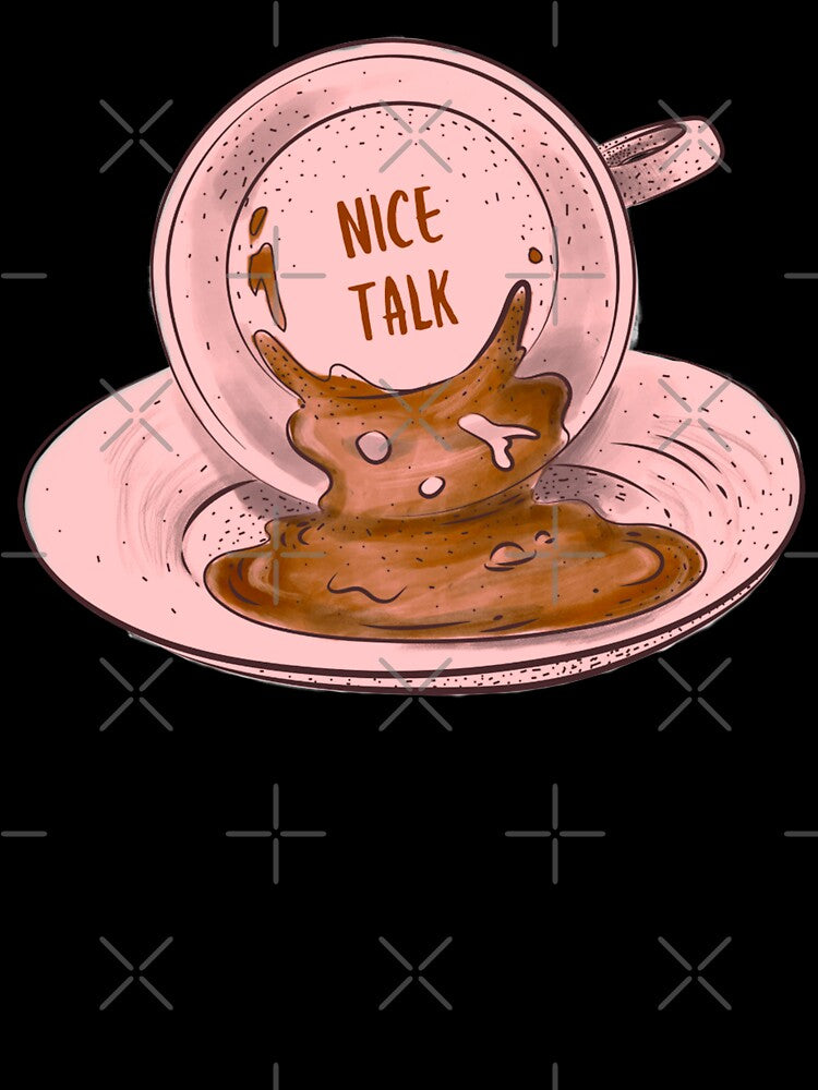 My Coffee And I Are Having A Nice Talk – Pink Coffee Grounds Death Before Decaf by The Green Corner