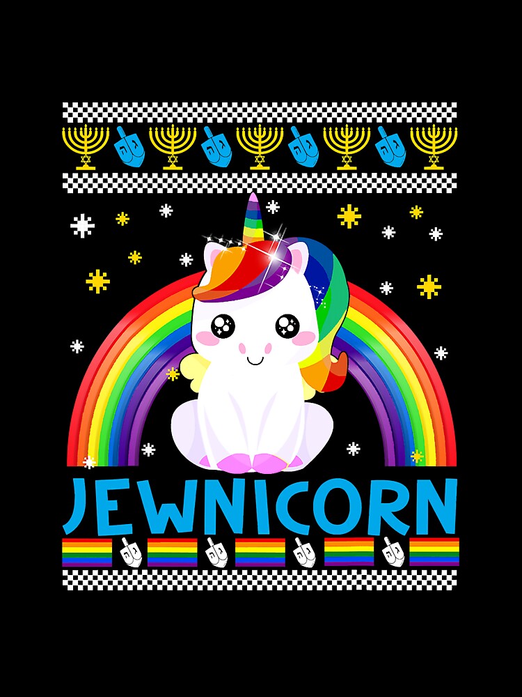 Funny Jewnicorn Jewish Unicorn by SkyCloudBlue