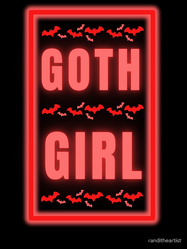Glowing Goth Girl by Constant Readers