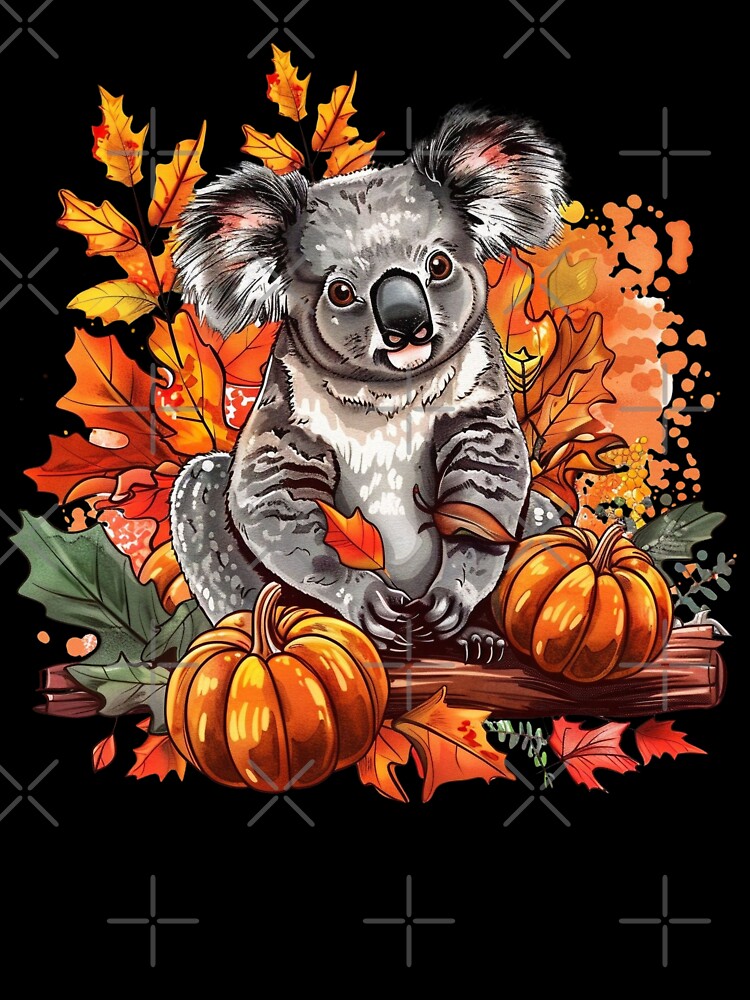Fall Pumpkins Koala by DigitalToast