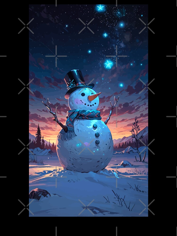 Happy Snowman by Vector Scout Lab