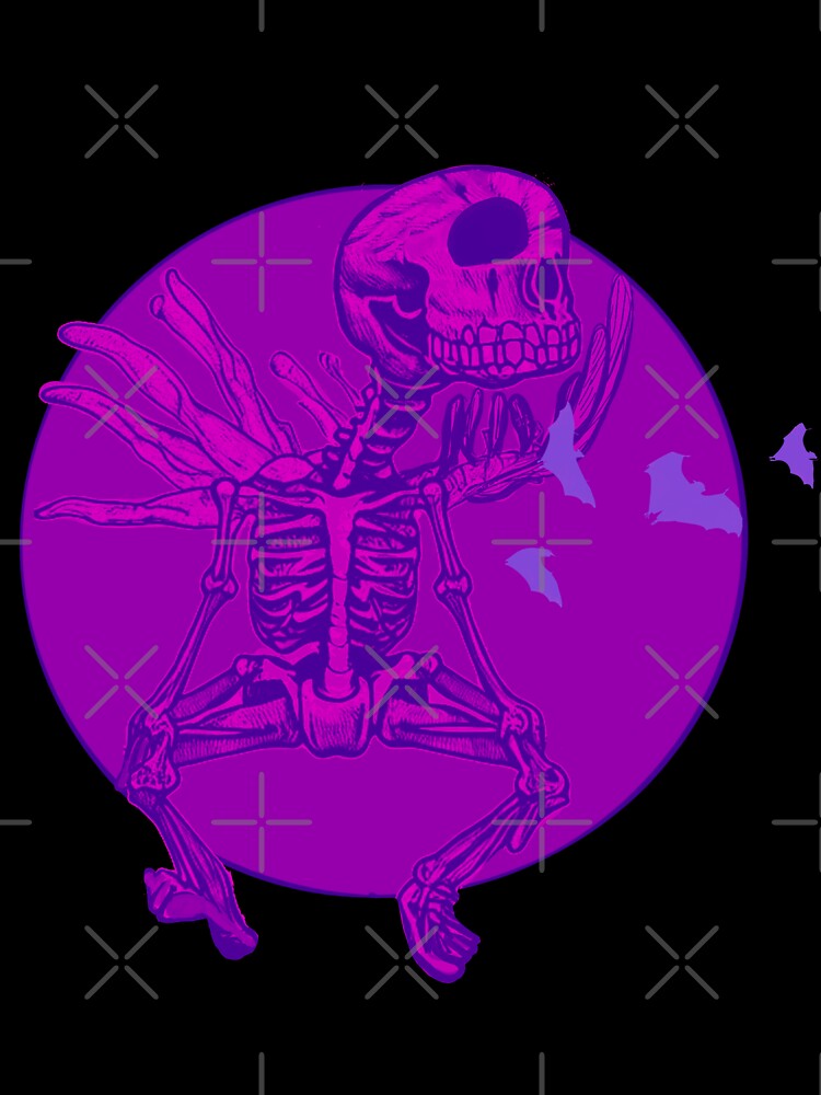 Rocker Skeleton Dancing Lilla by joanaoberg