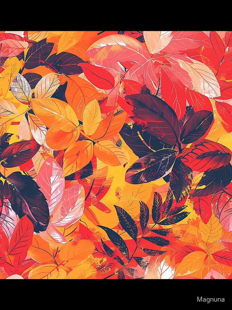 Cozy Autumn Pattern 3 by Magnuna