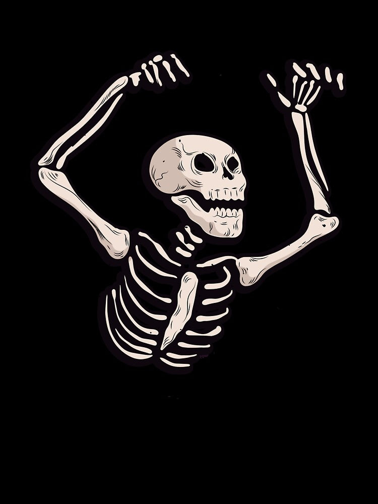 Skeleton frightens others by Livingcreative