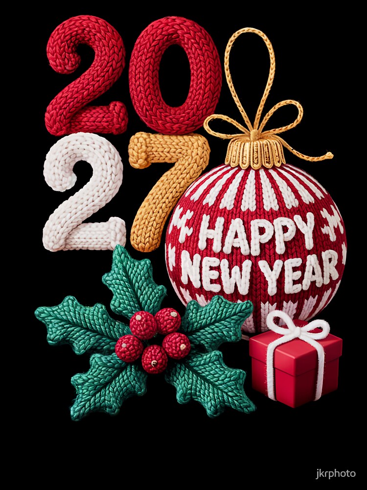 Festive New Year 2027 Greeting by jkrphoto