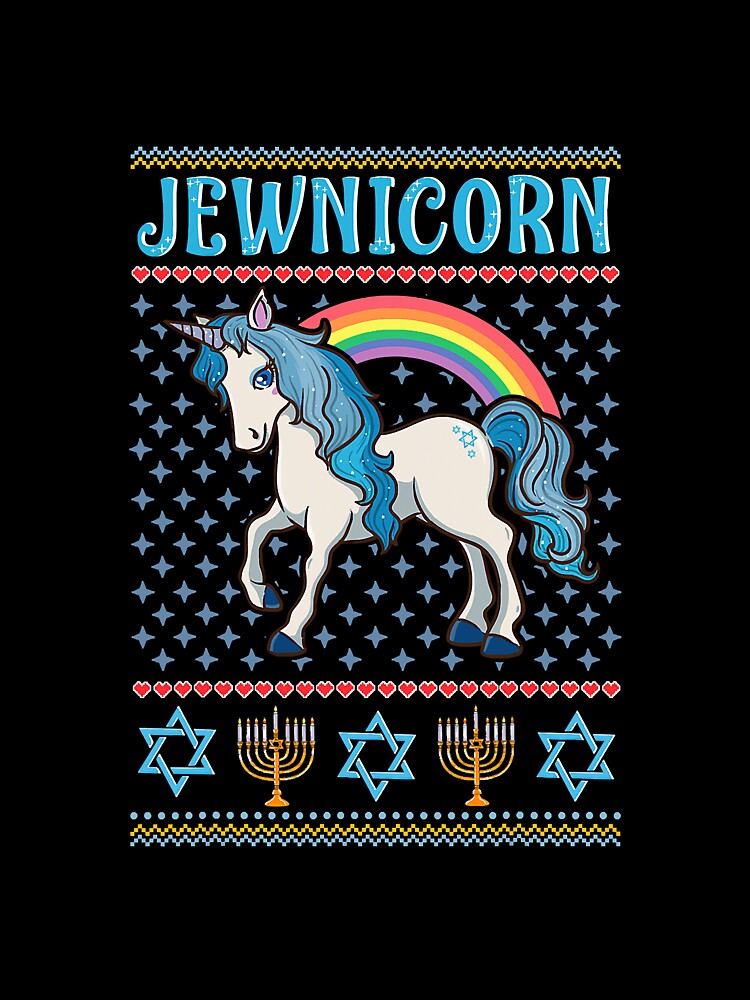 Funny Jewish Jewnicorn Jewish Unicorn by SkyCloudBlue