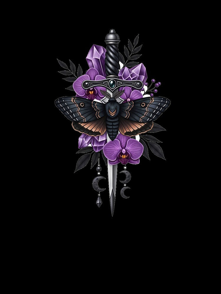 Night Moth Dagger Gift by IllumeInk