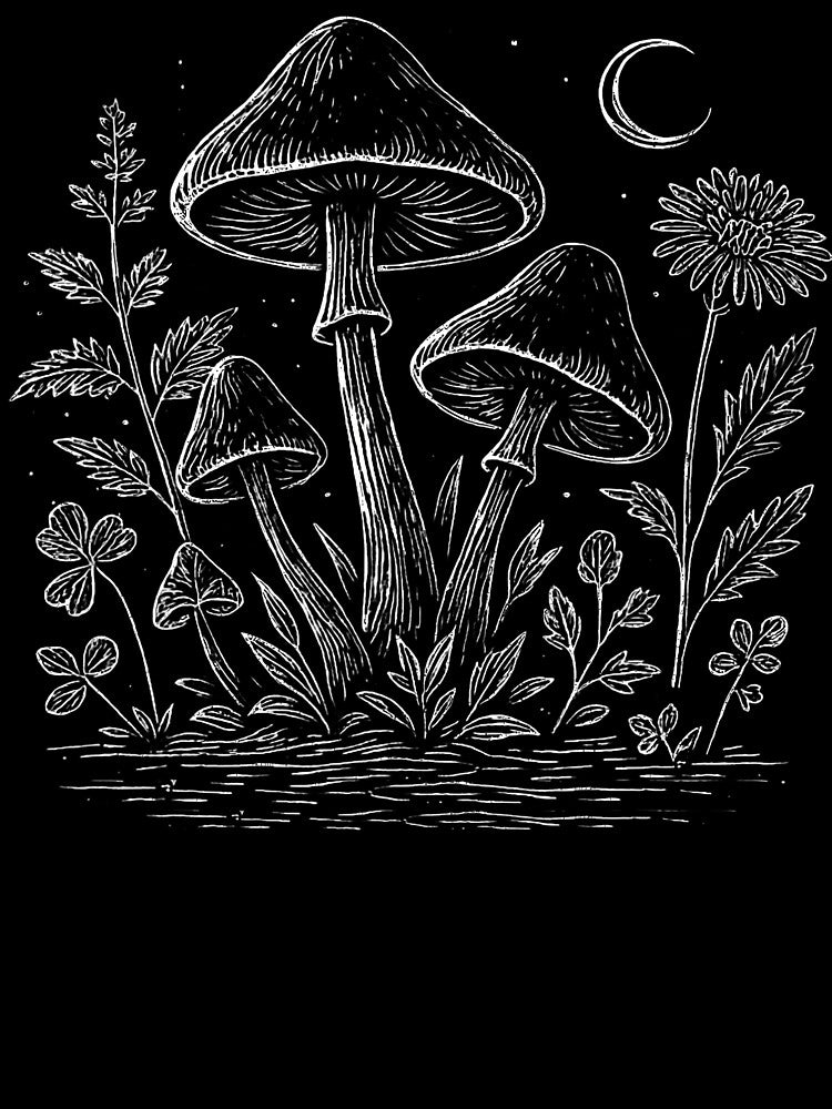 Mushrooms Nature Fungi Goblincore by SharronDawn