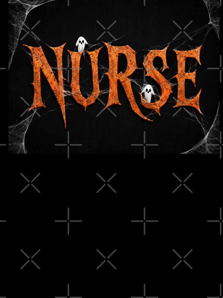 NURSE HALLOWEEN ghosts and spiderweb by YNELENT