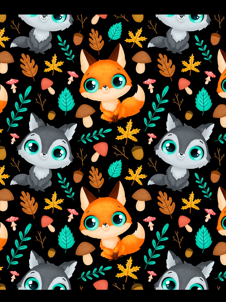 Cute Forest Creatures Pattern by triharder12
