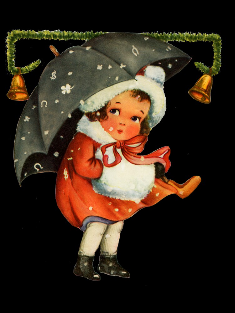 Vintage Christmas   Girl Snow Vintage Christmas by dieuhuyen555