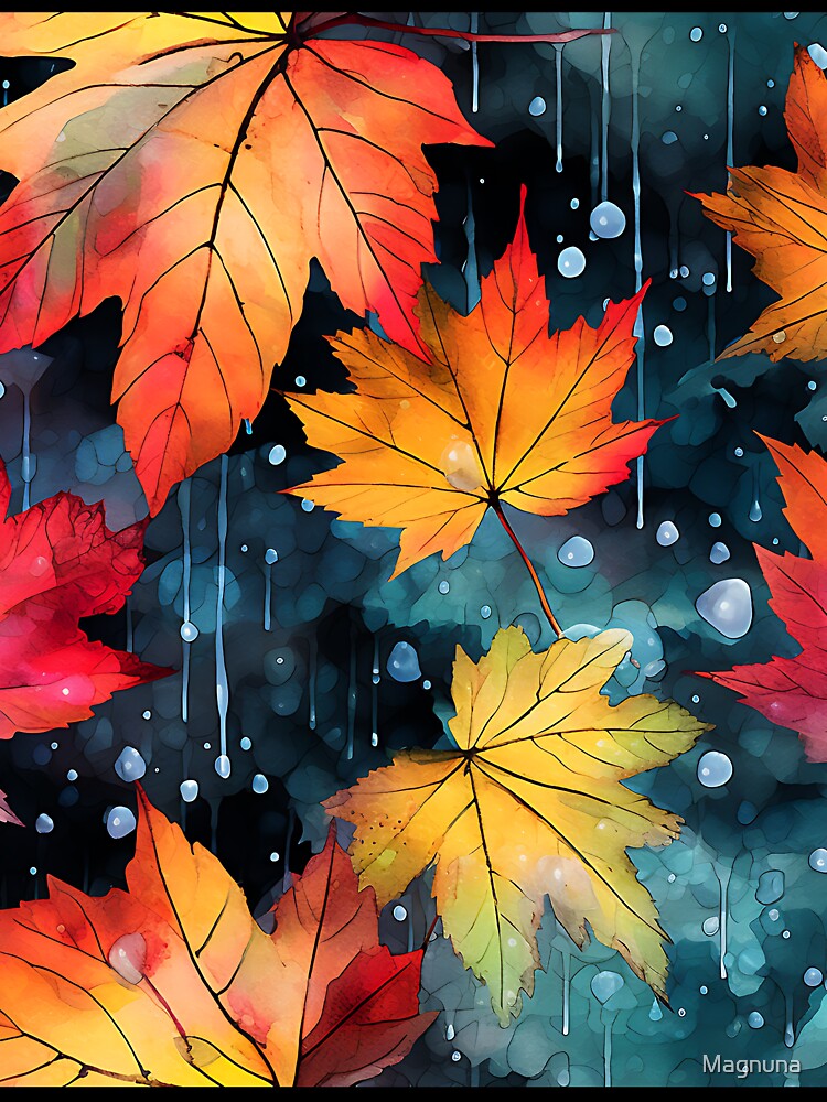 Autumn Colorful Leaves 5 by Magnuna