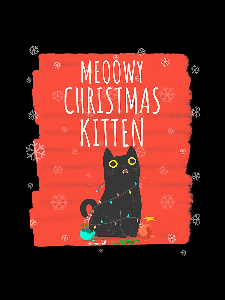 Cute Cat Meoowy Christmas Kitten by Voddaly15
