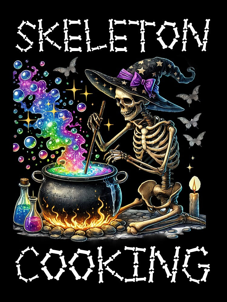 Skeleton Cooking Funny Gifts For Chefs by MikeKart