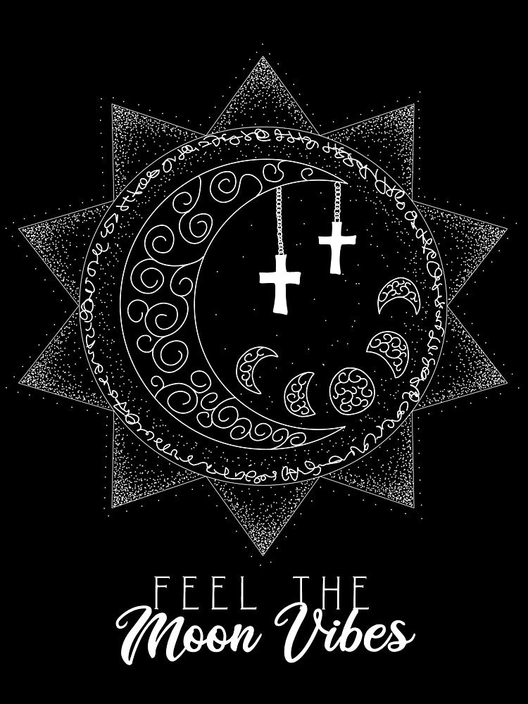 Moon Geometric Moon Phases Moon Vibes by AOCreativeProd