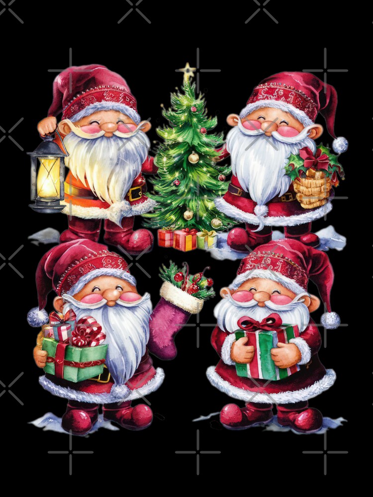 Christmas Funny dwarfs  vintage pattern ,Holiday Pattern,Vintage Christmas Pattern,christmas retro,Christmas Pattern by Expressions-Sel