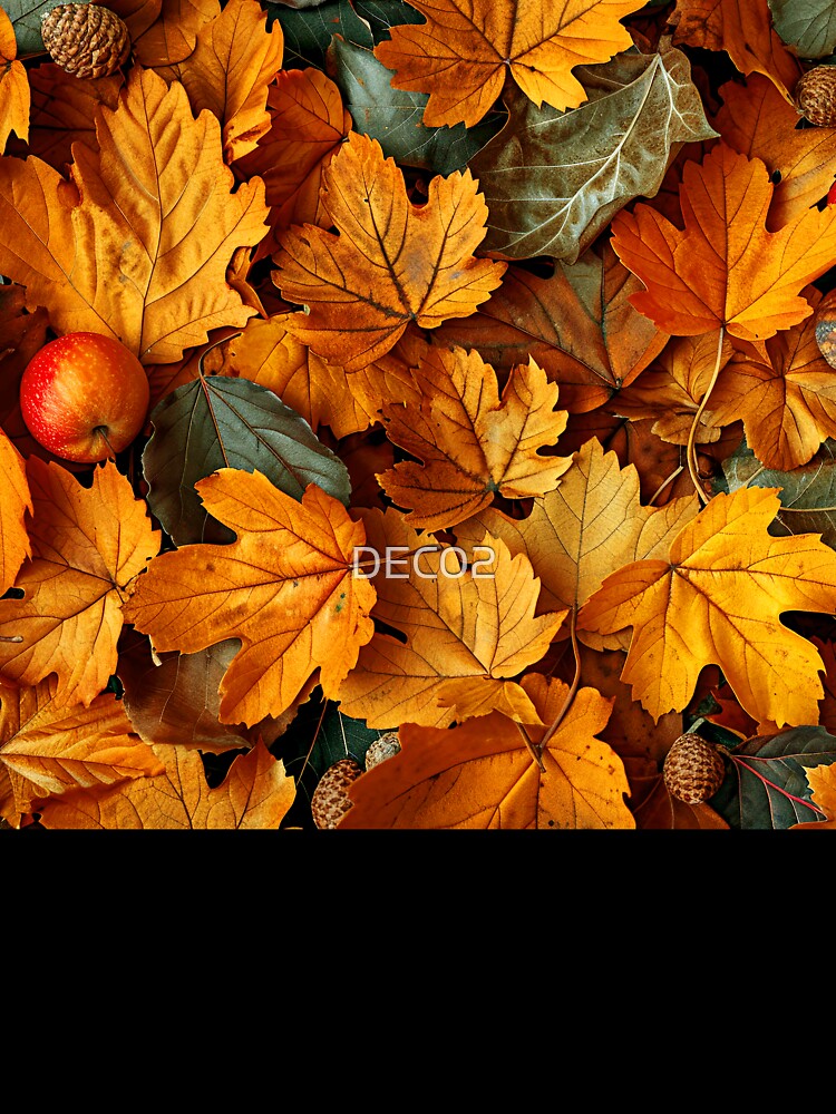 Autumn Leaves Golden Honey And Orange Fall Hues by DEC02